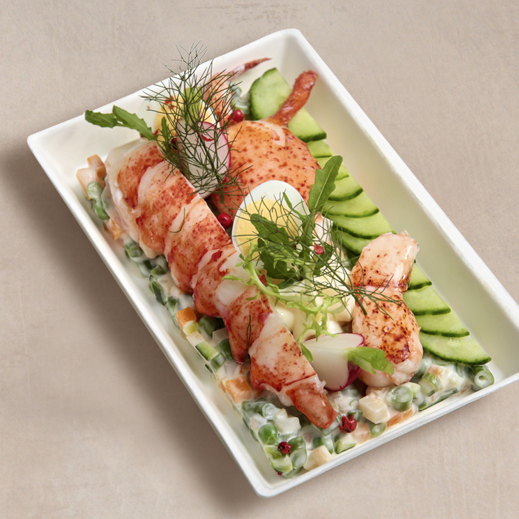 Demi homard à la parisienne