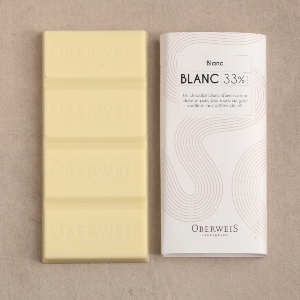Tablette chocolat blanc 33% 40g