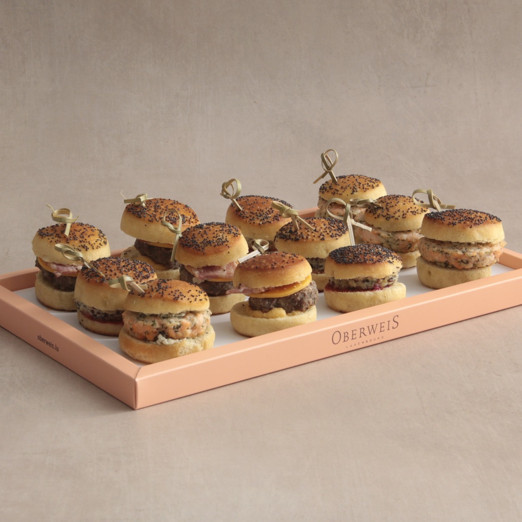 Plateau 12 mini burgers (Catering) AH 2024