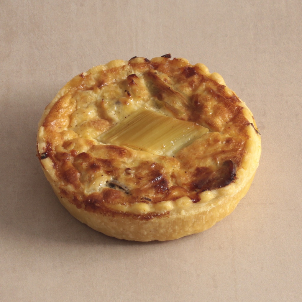 Quiche poireaux comté individuelle