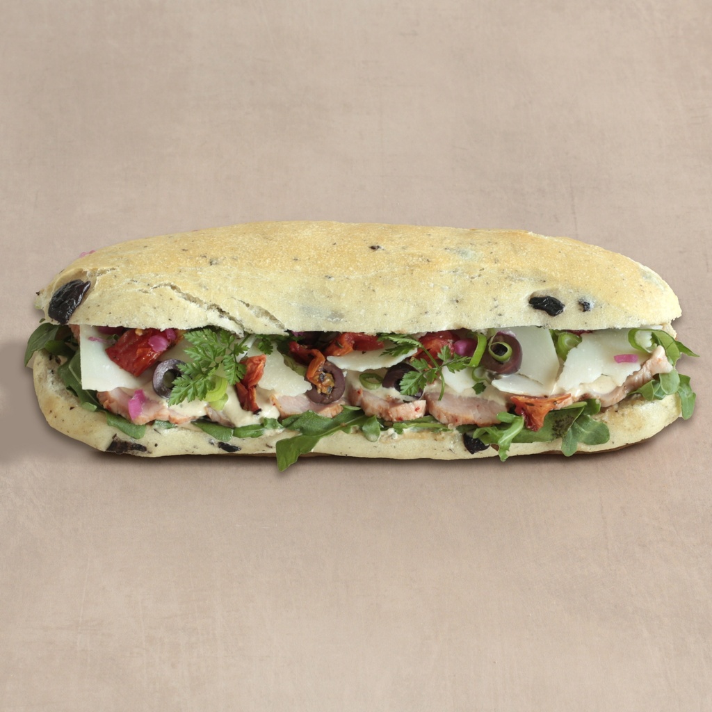 Pain ciabatta olive, vitello tonnato AH