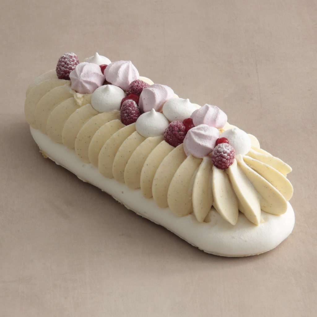 Tarte glacée Vacherin vanille-fraise