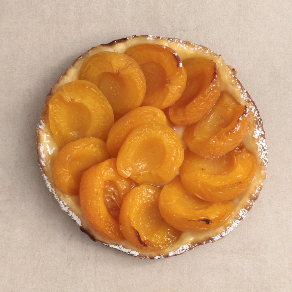 Tartelette pâte levée abricots