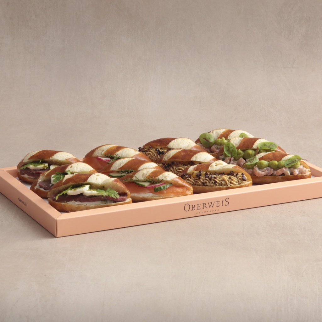 Mini sandwichs bretzels 