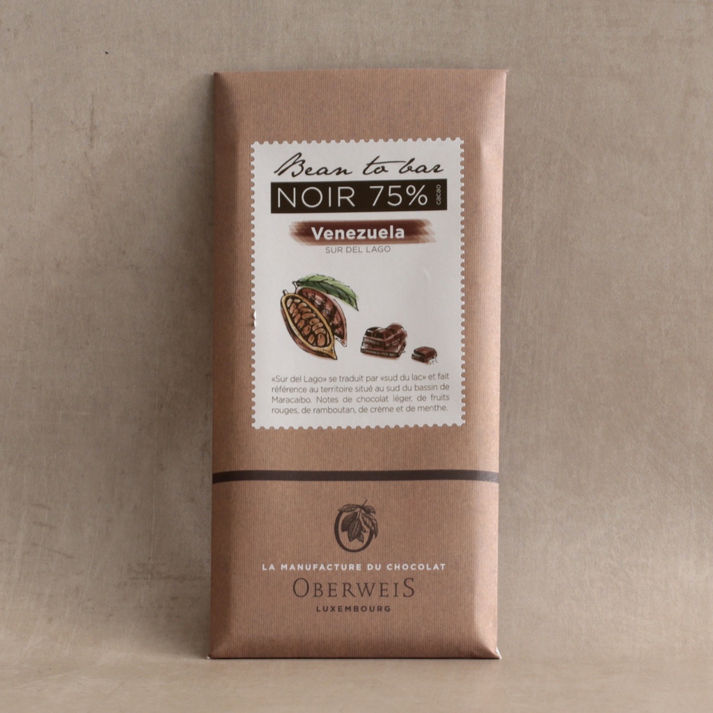 Tablette 90g chocolat noir Bean to Bar Venezuela 75%