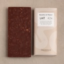 [002549*] Milk chocolate bar with hazelnut pieces 42% - 40g